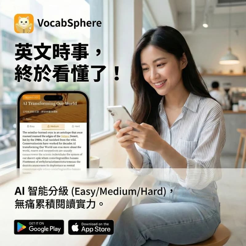 VocabSphere - AI English learning with news articles